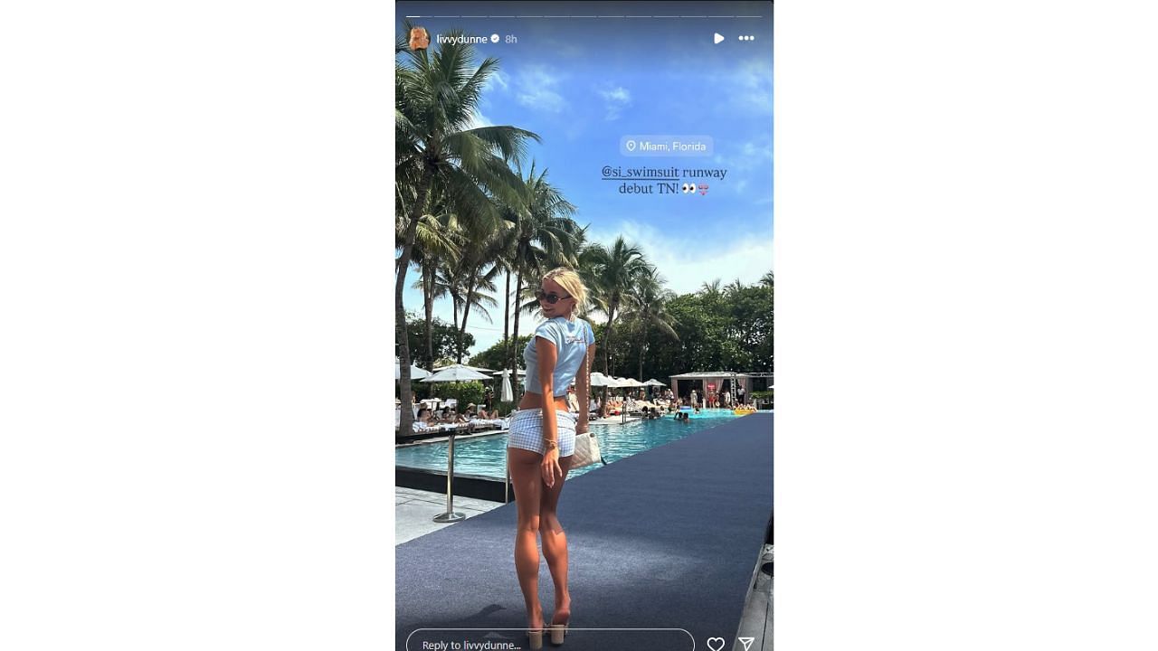 Dunne's Instagram story